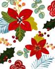 Modern Poinsettias Art Print