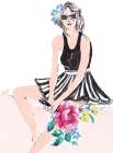 Pink Pop Girl Art Print