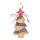 Burlap Tree Ornament Art Print