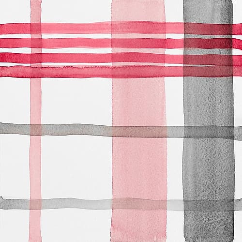Red Plaid II Holidays Print