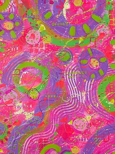 Another Time Abstract Art Print by Deidre Mosher