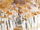 Yellow Autumn Rhythm Art Print