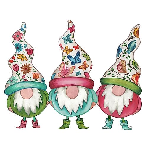 Garden Gnomes Whimsical Print