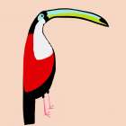 Abstract Toucan Art Print by Susan Bryant