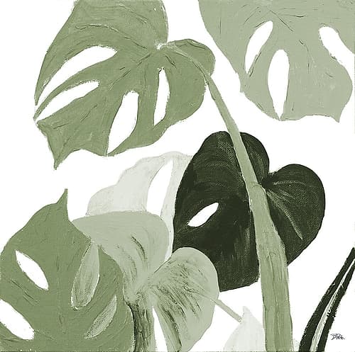 Green Monstera Design I Tropical Print