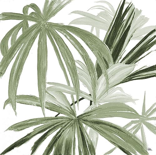 Green Monstera Design II Tropical Print