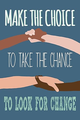 Make The Choice To Look For Change Inspirational Print