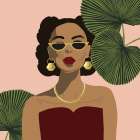 Island Lady Art Print