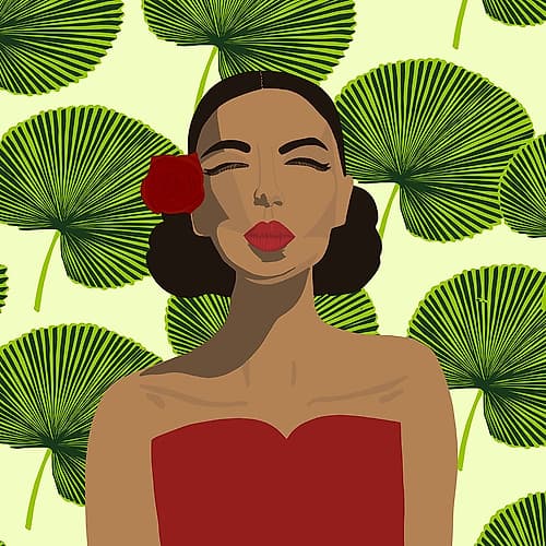 Exotic Lady Art Print