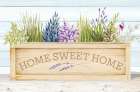 Lavender and Wood Planter Home Art Print