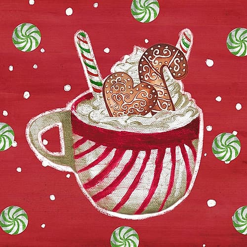 Gingerbread And Hot Cocoa II Art Print