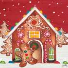 Joyful Gingerbread Village I Art Print