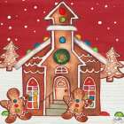 Joyful Gingerbread Village II Art Print