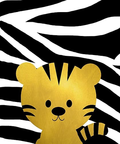 Gold Baby Tiger Art Print