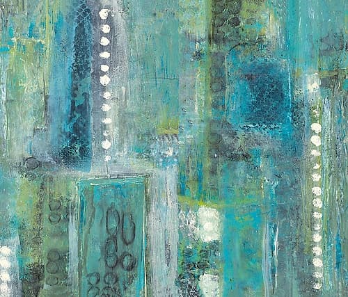Conceptual Greens Art Print