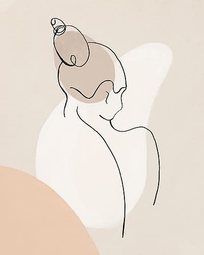 Back Silhouette III Art Print