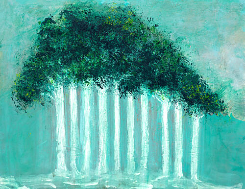 Into the Trees II Art Print