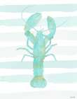Teal Lobster Art Print