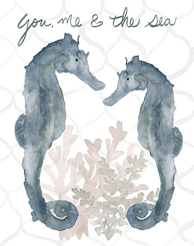 You, Me and the Sea Art Print