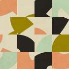 Geometric Colored Checkerboard Art Print