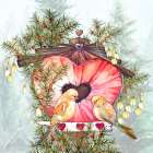Lovebirds Art Print