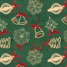Holiday Ornament Collage Art Print