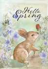 Hello Spring Sweet Bunny Art Print