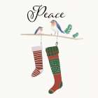 Peace Stockings Art Print