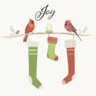 Joy Stockings Art Print