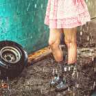 Walk In The Rain Art Print