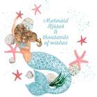 Mermaid Kisses And Wishes Art Print