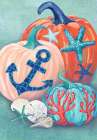 Coastal Pumpkins Art Print