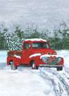 Snowy Truck Art Print