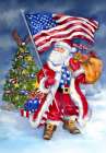 USA Santa Art Print