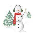 Snowman With Earmuffs