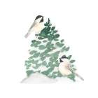 Little Winter Chickadees Art Print