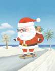 Tropical Skateboard Santa