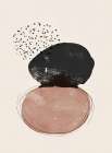 Black and Brown Shapes Art Print