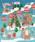 Retro Christmas Fair II Art Print