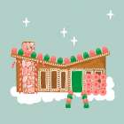 Mid-Century Modern Gingerbread III Art Print