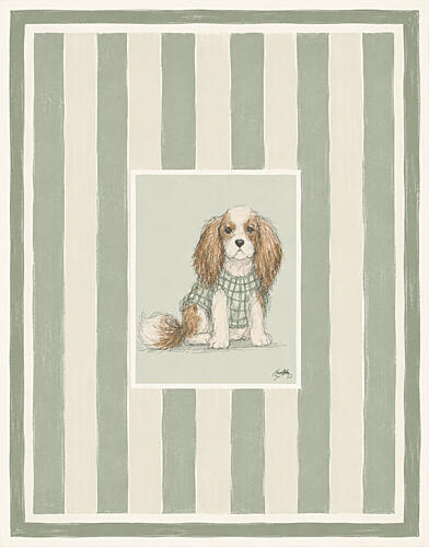Scottie in Green Art Print
