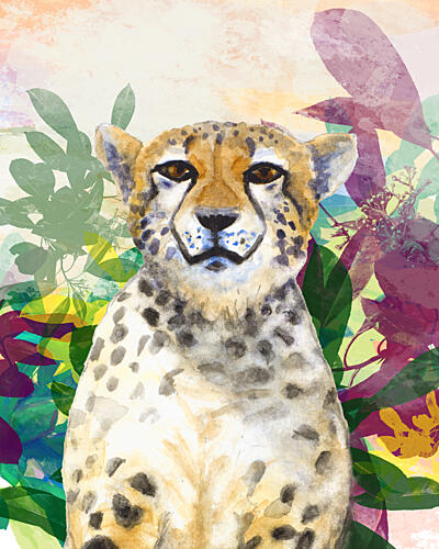 Cheetah in the Jungle Art Print