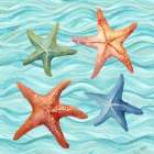Happy Seashells I Art Print
