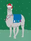 Joyful Llama I Art Print