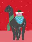 Joyful Llama II Art Print