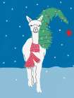 Joyful Llama III Art Print