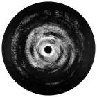 Swirling Black Circle Art Print
