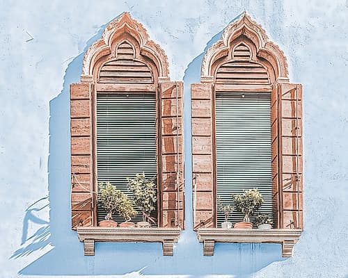 Decorative Arched Windows Art Print