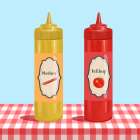 Condiments At The Cookout Art Print