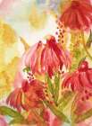 Blooming Red Flowers Art Print